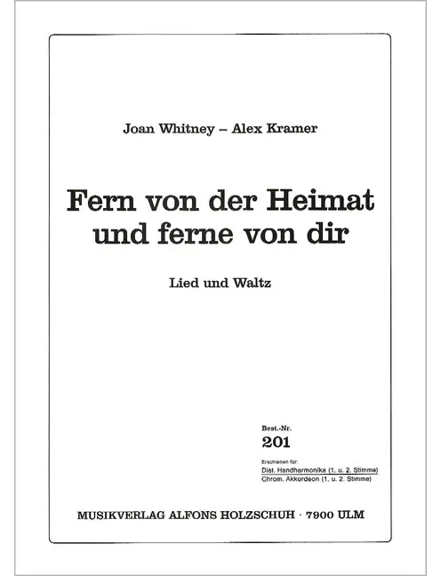 Fern Von Der Heimat Und Ferne V